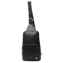 Louis Vuitton Black Taiga Avenue Sling