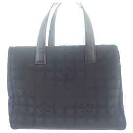 Chanel Black New Travel Line Nylon Tote