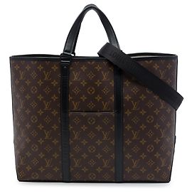 Louis Vuitton Brown Monogram Macassar Weekend Tote GM