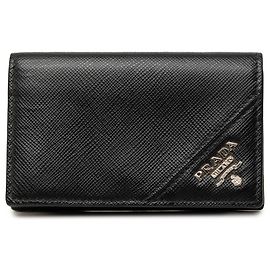 Prada Black Saffiano Kartenetui