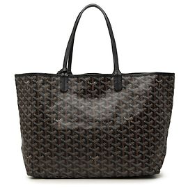 Goyard Black Goyardine Saint Louis PM