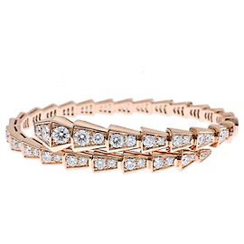 Bulgari Bvlgari Serpenti Viper Pulsera en Oro Rosa y Diamantes