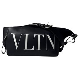 Valentino Garavani Black Leather Sling Bag