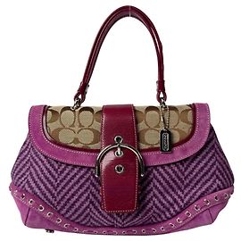 Borsa Coach Soho Tweed x Leather