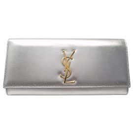 Autre Marque BOLSO DE MANO SAINT LAURENT CASSANDRE 326079 YSL DE PIEL ARGENTE POUCH