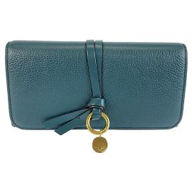 Chloé Portafoglio lungo con patta Chloe Alphabet
