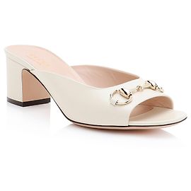 Sandali slide Gucci in pelle Lady Horsebit - Taglia 9 / 39