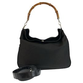 Bolsa de Ombro Gucci Bamboo em nylon