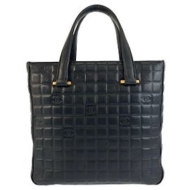 Chanel Icon Choco Bar Leder Tote