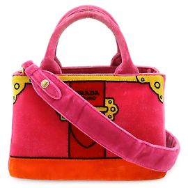 Bolso de mano Prada Mini Canapa Trompe-l'oeil