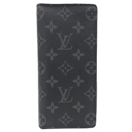 Louis Vuitton Monogram Eclipse Portefeuille Brazza Wallet