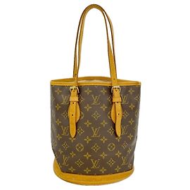 Louis Vuitton Monogram Bucket PM Tote Bag