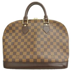 Borsa a mano Louis Vuitton Damier Alma N51131 Ebene