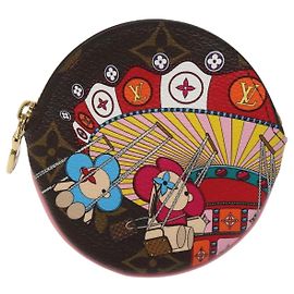 Porta-moedas redondo Louis Vuitton Edição Limitada Vivienne Xmas Monogram Canvas
