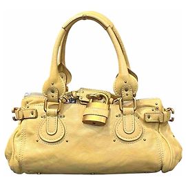 Bolsa de mão em couro Chloé Paddington