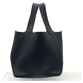 Hermès Bolso Hermes Picotin Lock PM Togo Noir Black