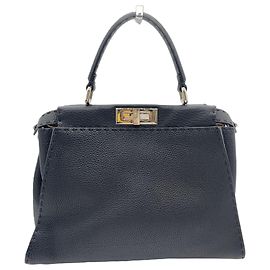 Borsa a mano e a tracolla Fendi Peekaboo Selleria Medium