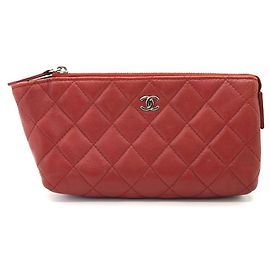 Pouch Chanel Matelassé in pelle di agnello