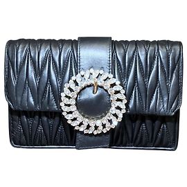 Miu Miu Schultertasche aus braunem Leder