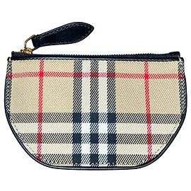 Burberry Olympia Coin Case in Vintage Check Canvas and Leather