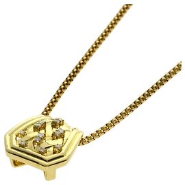 Céline Celine Diamantenhalskette aus 18K Gelbgold