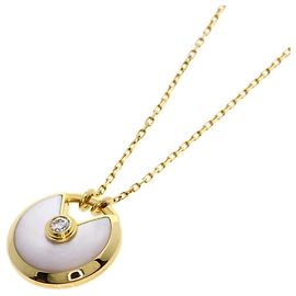 Collana Cartier Amulette de SM in madreperla e diamanti in oro giallo 18K
