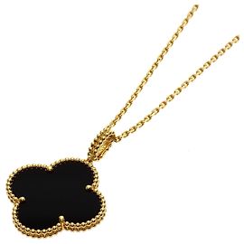 Van Cleef & Arpels Collana Lunga Magic Alhambra Onyx