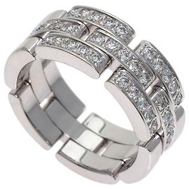 Cartier Maillon Panthère Half Diamond Ring