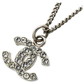 Chanel Silberkette mit Strass
