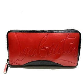 Christian Louboutin Panettone Rundes Reißverschluss-Langportemonnaie