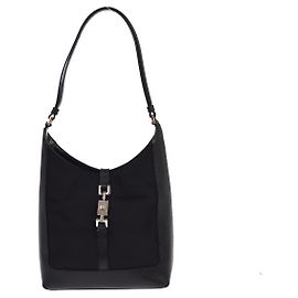 Gucci Vintage Jackie O Hobo Canvas and leather