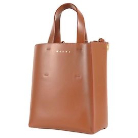 Sac Marni Museo Mini en cuir marron
