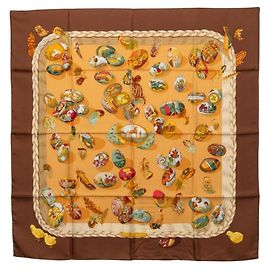 Hermès Hermes Carre 90 Couvee d'Hermes Egg Scarf