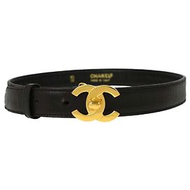 Chanel CC Turnlock Belt Leather Thin