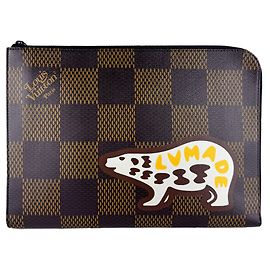 Sac pochette Louis Vuitton Damier Giant NIGO Pochette Jour