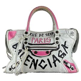 Borsa Balenciaga Classic City Graffiti