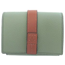 Loewe Anagram Trifold Leather Compact Wallet