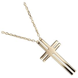 Collana Croce Cartier in Oro Giallo 18K