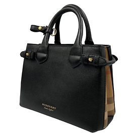 Borsa a mano Burberry Banner Bag Medium in nero