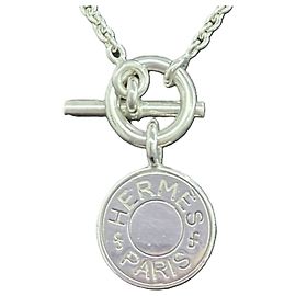 Hermès Collier Hermes Sellier en Argent 925