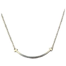 Autre Marque Collar Tiffany & Co. T Smile en oro blanco