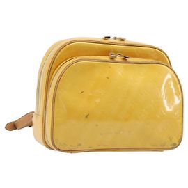 LOUIS VUITTON Monogram Vernis Marley Backpack Yellow M91040 LV Auth hk4072