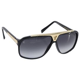 Gafas de sol LOUIS VUITTON plástico Black Z0350W LV Auth BA15686M