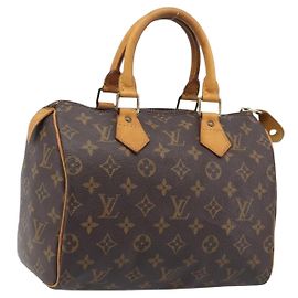 LOUIS VUITTON Monogram Speedy 25 Hand Bag M41528 LV Auth 200464