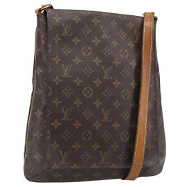 Borsa a tracolla LOUIS VUITTON Monogram Musette M51256 LV Auth 200673