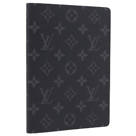 LOUIS VUITTON Monogram Eclipse Notebook Black LV Auth 203803