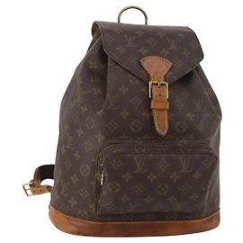 LOUIS VUITTON Monogram Montsouris GM Rucksack M51135 LV Auth 198914