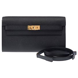 Hermès Borsa HERMES Kelly to go in Pelle Nera - 103916