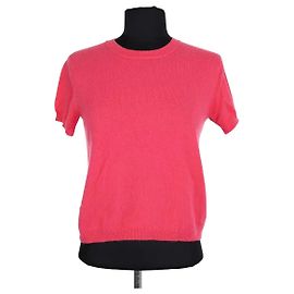 T-shirt in cashmere rosa Alexandra Golovanoff