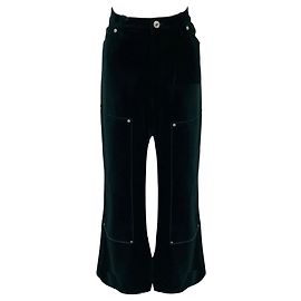 Re/Done Spruce Velvet Workwear Wide Leg Jeans